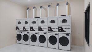 Deretan Mesin Cuci Laundry Siap Pakai